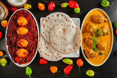 Vellayappam Chicken Curry
