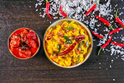 KAPPA WITH KANTHARI CHUTNEY